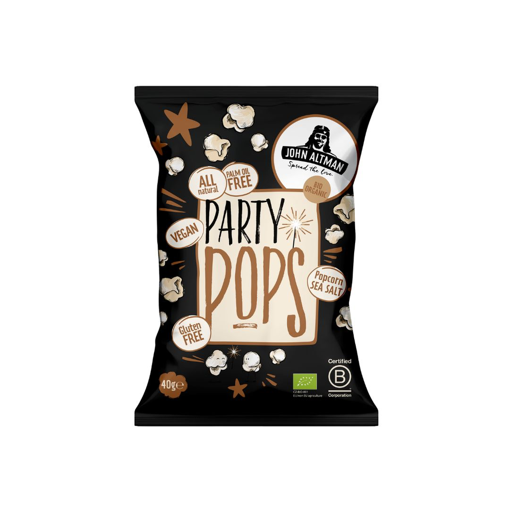 John Altman - Party Popcorn Sea Salt 40 g BIO