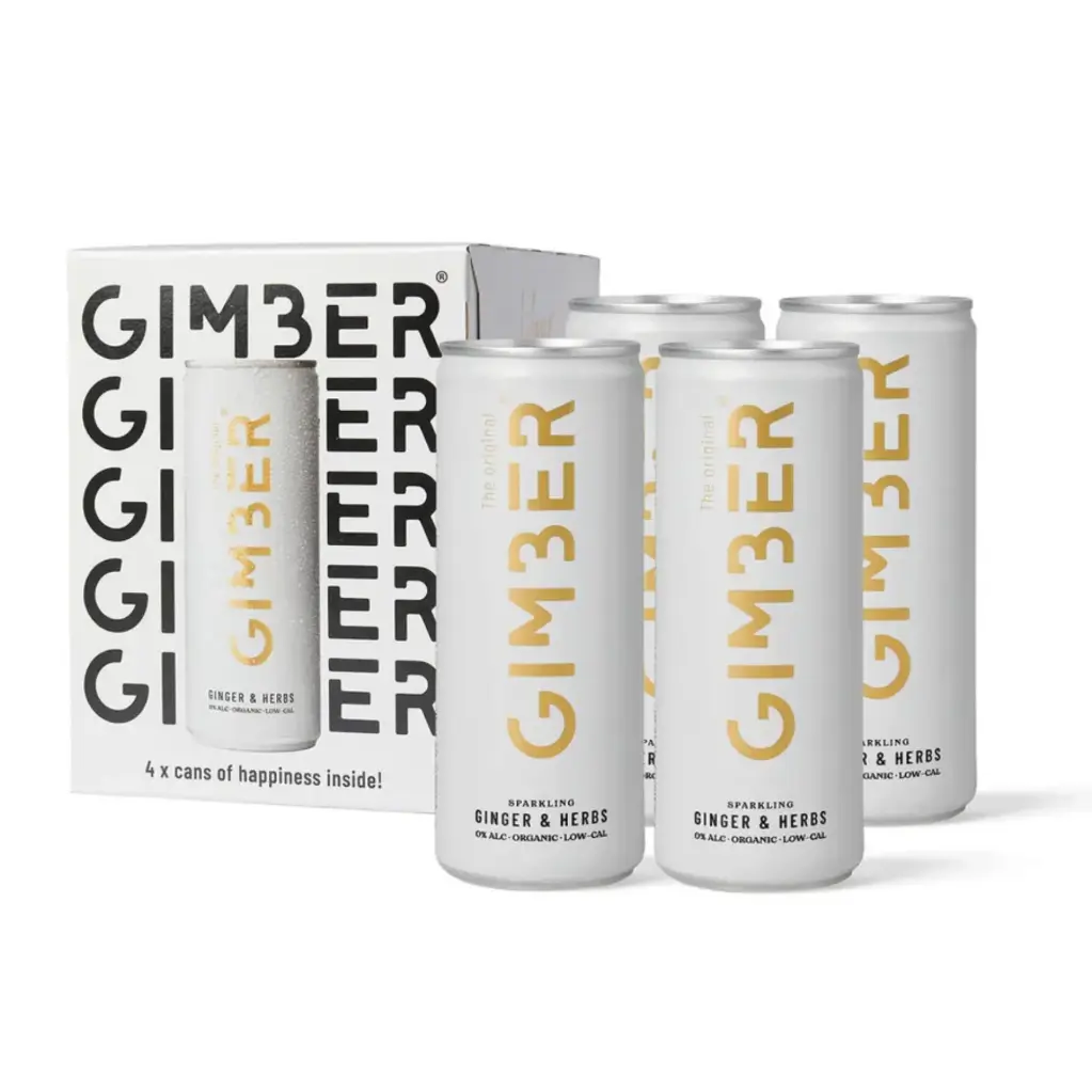 GIMBER ginger, lemon & herbs 4 x 250 ml BIO