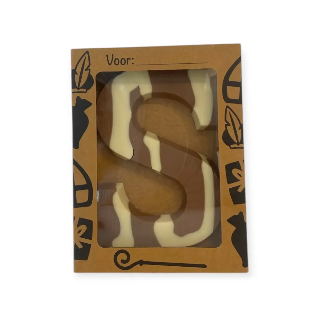 The Finest in Chocolate - Letter S Caramel Melk 150 g