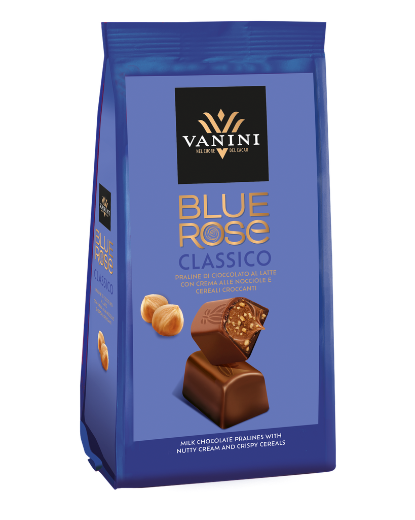 Vanini - Blue Rose Praline melk met hazelnootvulling 120 g