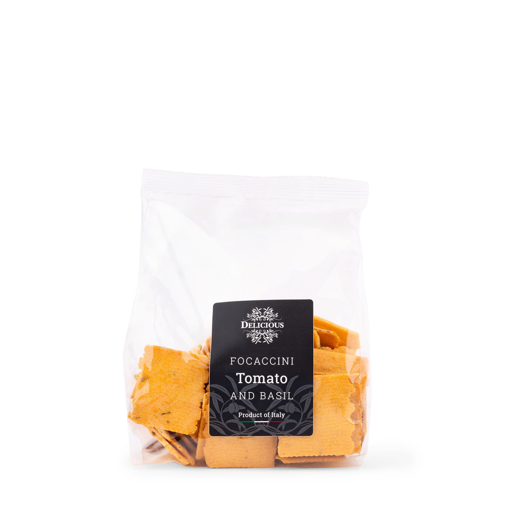 Delicious Food and Gourmet - Focaccini Tomato & Basil 150 g
