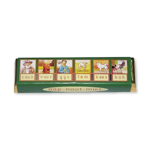 [4004] Aap-Noot-Mies - Reep Chocolade 70 g      