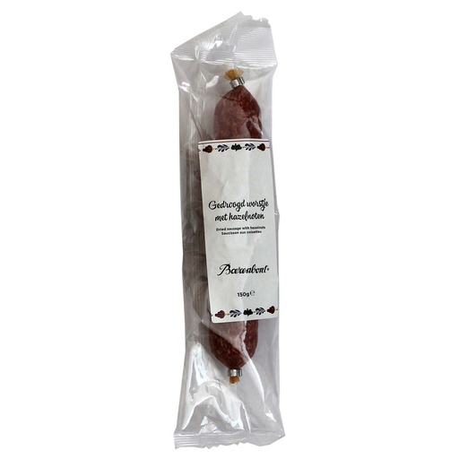 [15011] Boerenbont - Gedroogd worstje met Hazelnoten 150 g    