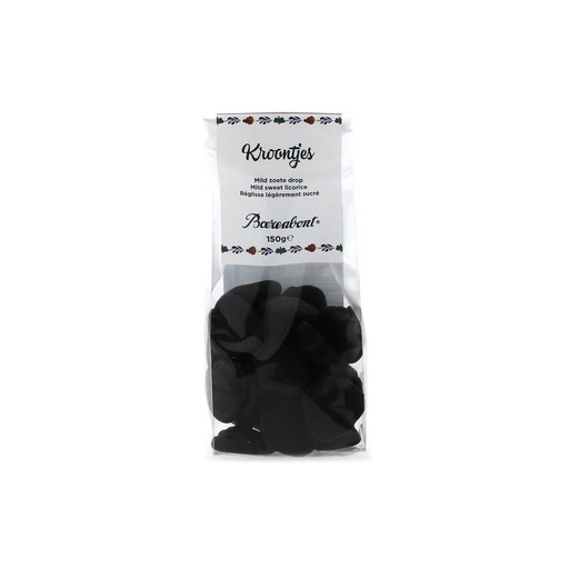 [15037] Boerenbont - Kroontjes Mild Zoete Drop 150 g    