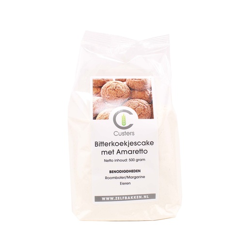 [12052] Custers - Cakemix amaretto bitterkoekjes 500 g    