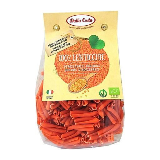 [7877] Dalla Costa - Strozzapreti rode linzen BIO 250 g   