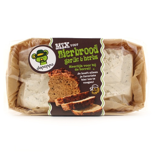 [12370] Dapeppa - bierbrood garlic & herbs 400 g   
