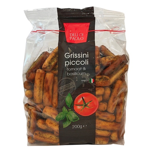 [8434] Deli Di Paolo - Grissini pic. Tomaat & Basil. 200 g   