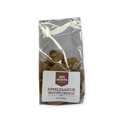[3106] Des Noots - Witte Choco Appeltaartje 150gr    