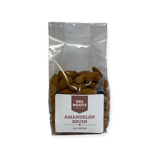 [3069] Des Noots - amandelen bruin 150 gr    
