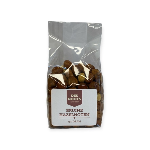 [3031] Des Noots - Bruine hazelnoten 150 gram   