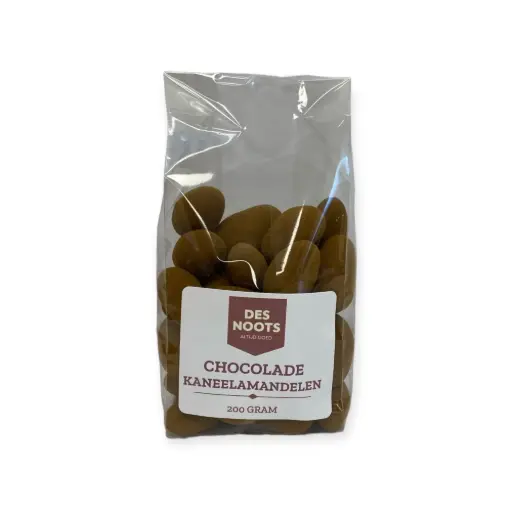 [3071] Des Noots - Chocolade kaneelamandelen 200 g    