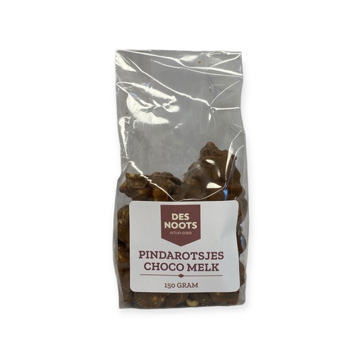 [3043] Des Noots - choco pindarotsjes melk 150 gr   