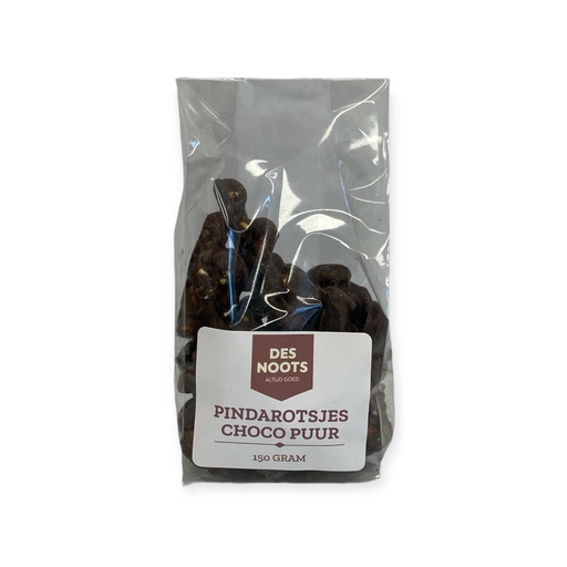 [3042] Des Noots - choco pindarotsjes puur 150 gr   