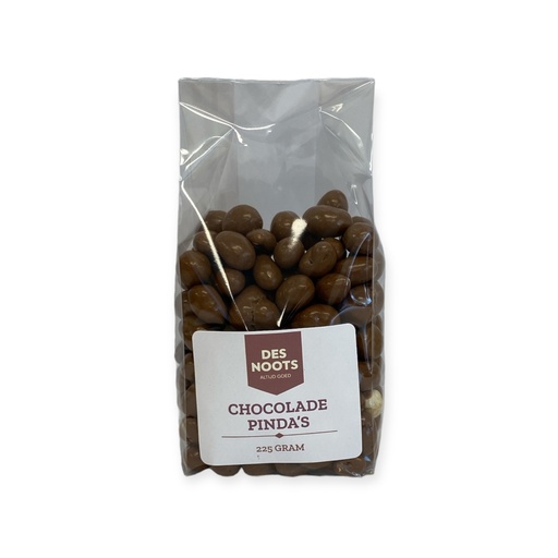 [3053] Des Noots - chocolade pinda`s 225 g    