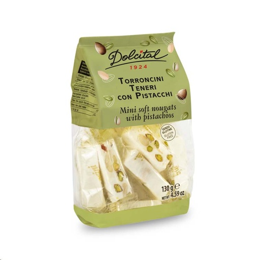 [2224] Dolcital - Torroncini Teneri Con Pistacchi 130gr    
