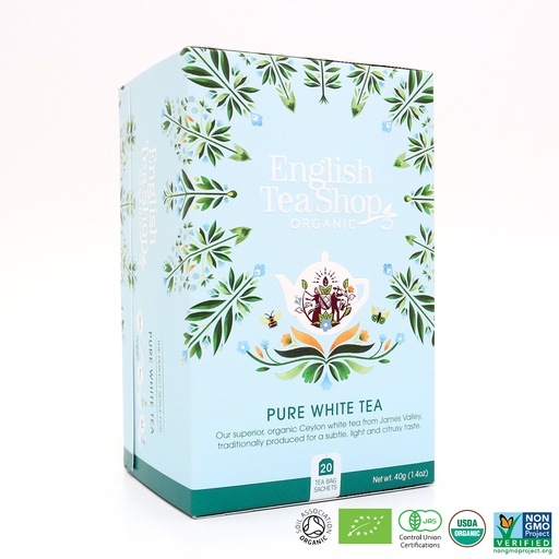 [9963] English Tea Shop - Pure White Tea 20tb BIO    