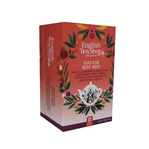 [99591] English Tea Shop - Teas For Busy Bees 20ct BIO   