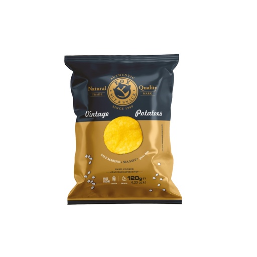[9929] Fox Italia - Potatoes Chips Seasalt 120 g    