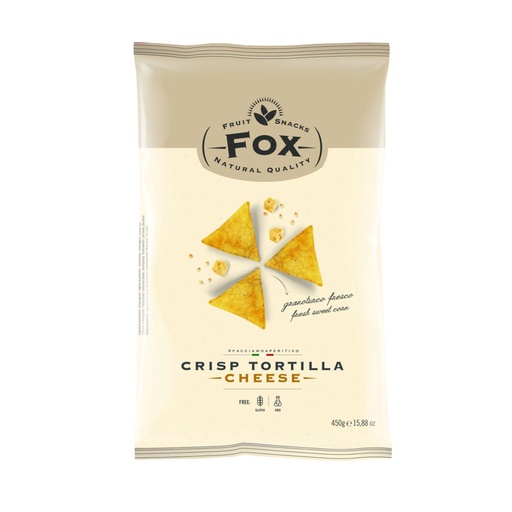 [9939] Fox Italia - Tortilla Chips Nacho Cheese 450gr   
