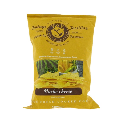 [99245] Fox Italia - Tortilla chips Nacho Cheese 125 g   