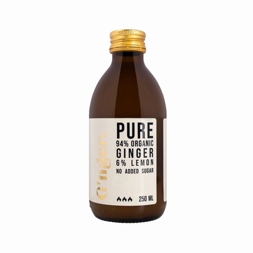 [3971] G'nger - Pure 0,94 Gembersap 250 ml BIO    