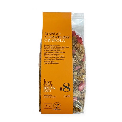 [6968] I Just Love Breakfast - Granola #8 Aardbei - Mango 250g BIO  