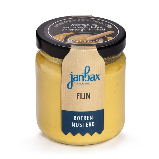 [1844] JanBax - mosterd fijn 180 gr     