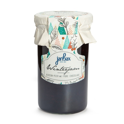 [4341] JanBax - winterconfituur kers-peer choc 370gr     