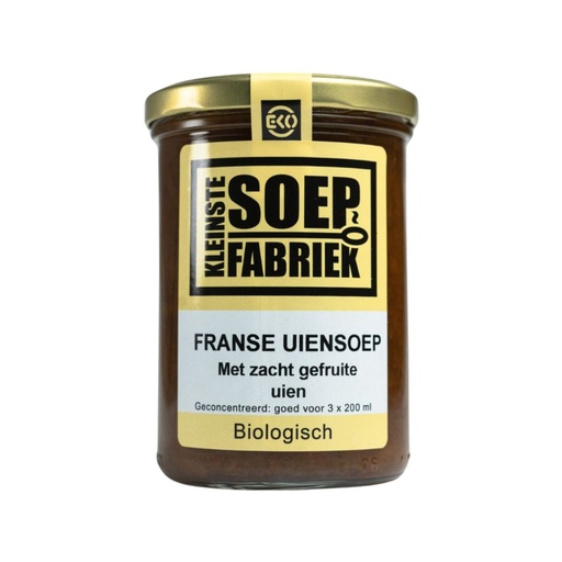 [3931] Kleinstesoepfabriek - Franse uiensoep 400 ml - BIO   