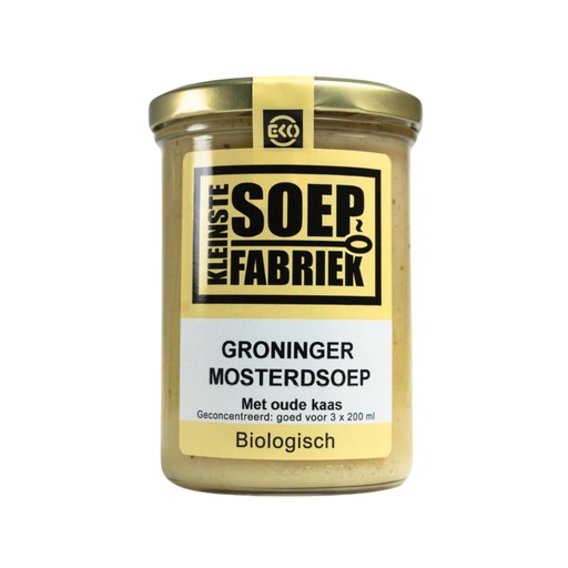 [3922] Kleinstesoepfabriek - Groninger Mosterdsoep 400 ml - BIO   
