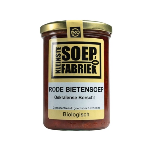 [3925] Kleinstesoepfabriek - Rode bietensoep 400ml - BIO    