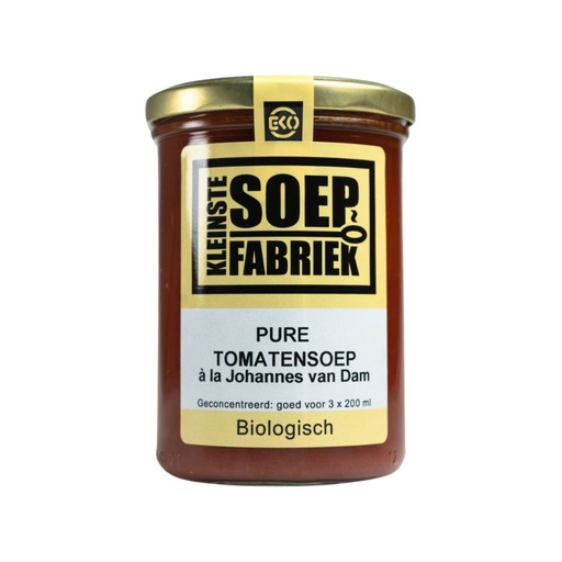 [3920] Kleinstesoepfabriek - pure tomatensoep johannes van dam 400 ml
