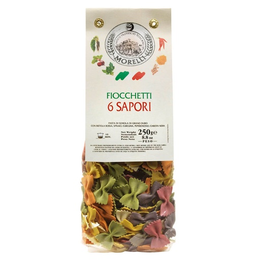 [131224] Morelli - fiocchetti 6 sapori 250 g    