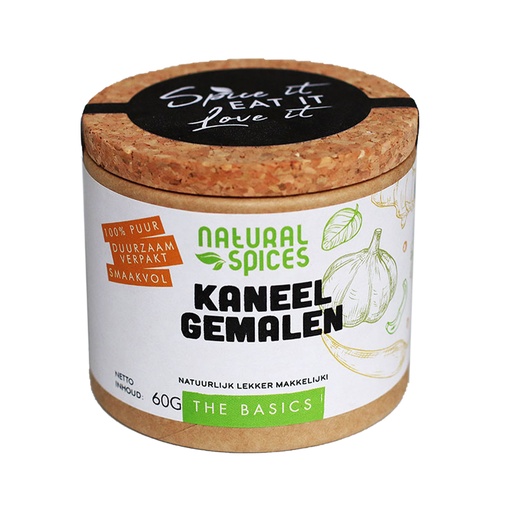 [1992] Natural Spices - Ceylon Kaneel Gemalen 60g     