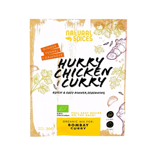 [2044] Natural Spices - Hurry Curry 30g BIO     