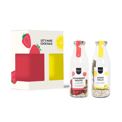 [4845] Pineut - Cocktails - Giftpack Strawberry Mojito & Limoncello 104g
