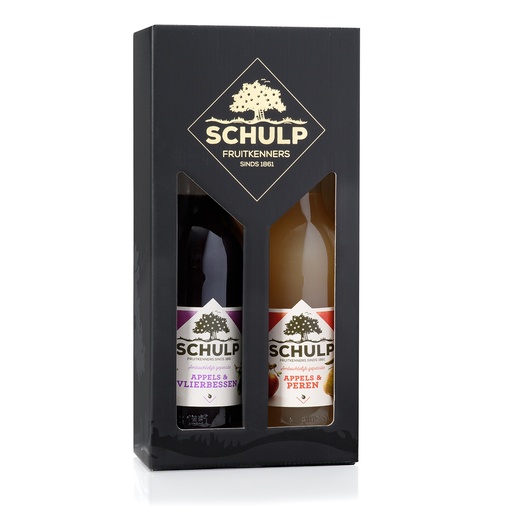 [1936] Schulp - Geschenkdoos voor 2 flessen    