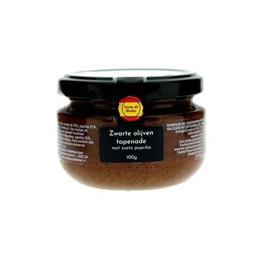 [19785] Serra de Rodes - Zw. Olijv. Tap. Zoete Paprika 100g   