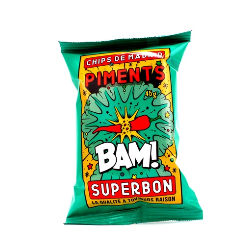 [6947] Superbon - Chips Pimento 45 g      
