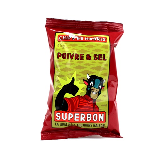 [6949] Superbon - Chips Salt & Pepper 45 g    