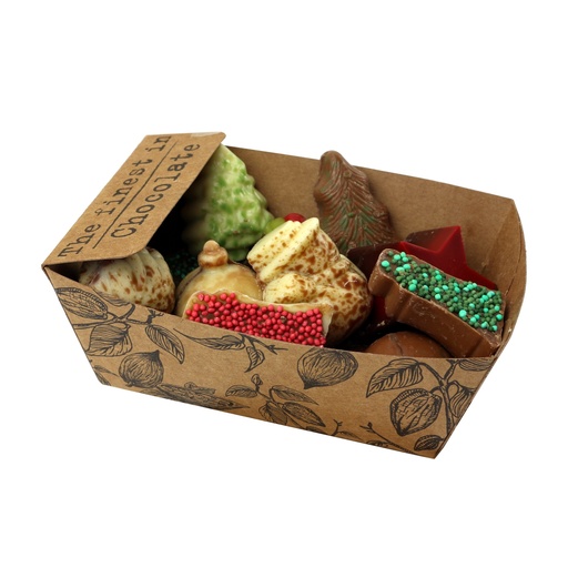 [11928] The Finest in Chocolate - Bakje Kerstassorti 175g      