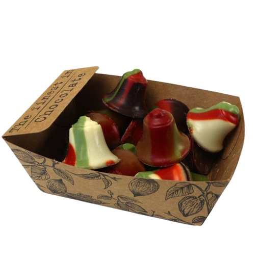 [11912] The Finest in Chocolate - Bakje Klokje Groen/Rood175g      