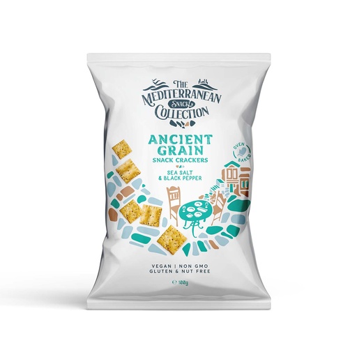 [1604] The Mediterranean Snack Collection - Ancient Grain Snack Crackers 100g    
