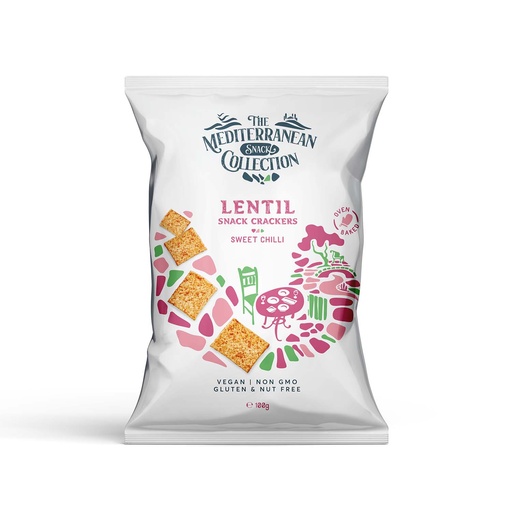 [1602] The Mediterranean Snack Collection - Lentil Snack Crackers 100g     
