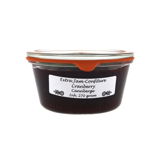 [7158] Theo van Woerkom - Extra Jam-Confit. Cranb. 270 g     