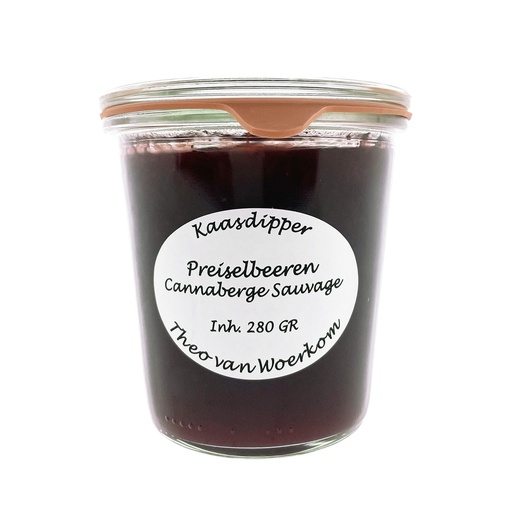 [5150] Theo van Woerkom - Kaasdipper Preiselbeeren 280g      