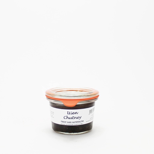 [7142] Theo van Woerkom - Mini Weckpotje Uien Chutney 80g    
