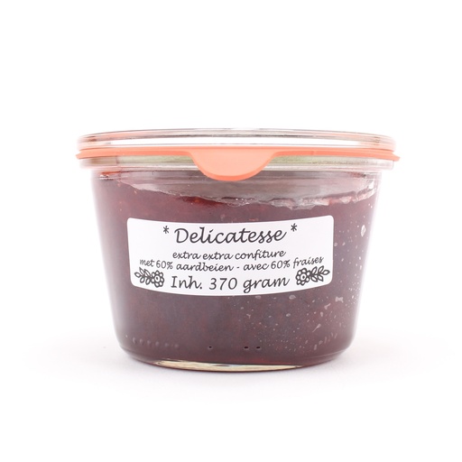[5002] Theo van Woerkom - aardbeien delicatesse 370 gr     