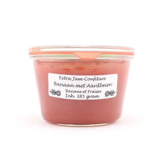 [4996] Theo van Woerkom - Banaan met Aardbei 385 g    